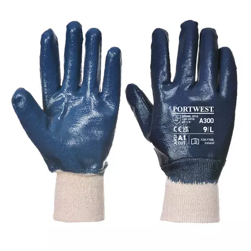 Grip 12 Nitrile Full Dipped Knitwrist Glove