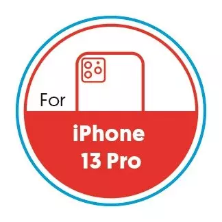 Smartphone Circular 20mm Label - iPhone 13 Pro - Red