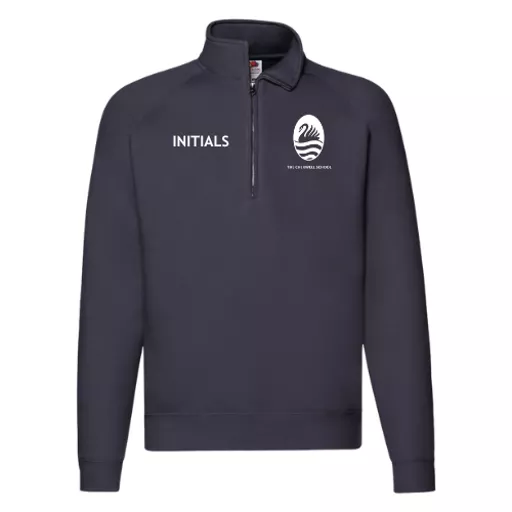 TheCherwellSchool_QuarterZipSweatshirt_Navy_Front.png