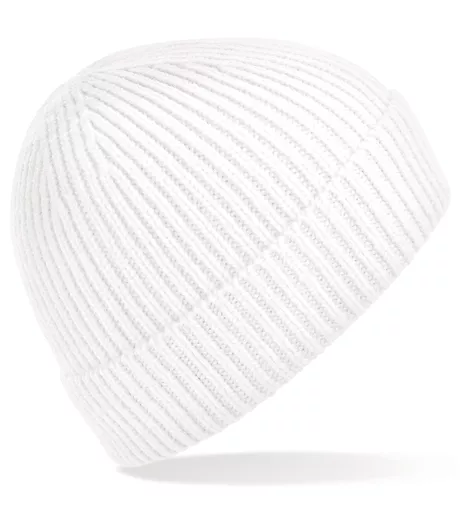 Engineered Knit Ribbed Beanie