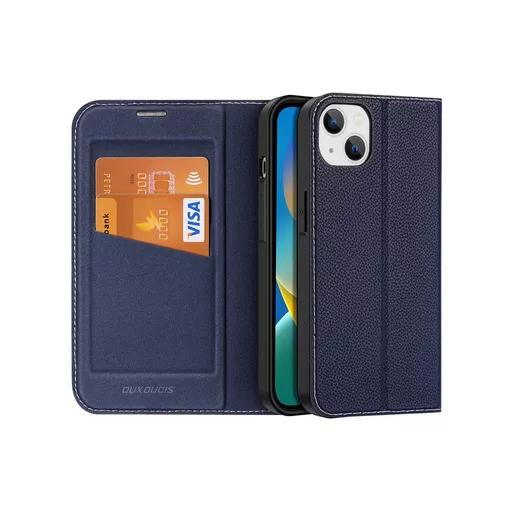 Dux Ducis - Skin X Wallet for iPhone 14 Plus - Blue