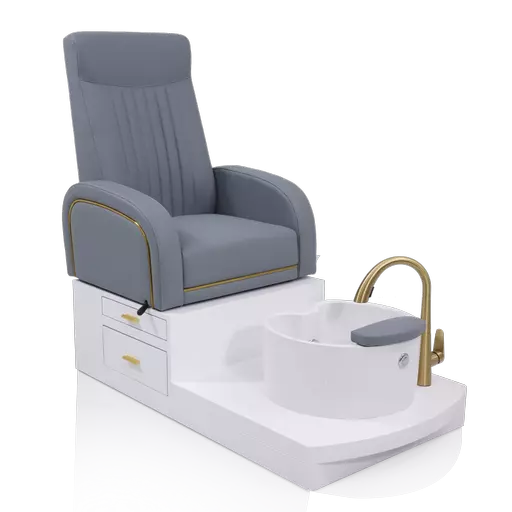 SkinMate Darcy Pedicure Chair - Grey