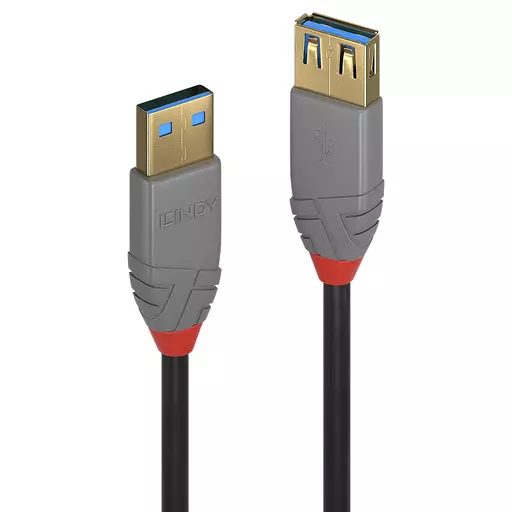 Lindy 1m USB 3.2 Type A Extension Cable, Anthra Line