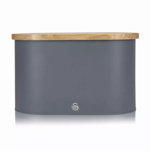 Nordic Oval Bread Bin with Cutting Board Lid