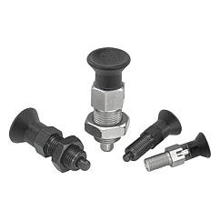 K0338 - Indexing Plungers In Steel & Stainless Steel Size M6-M24