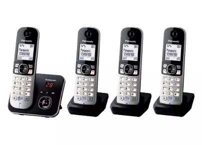 Panasonic KX-TG6824EB telephone DECT telephone Black Caller ID