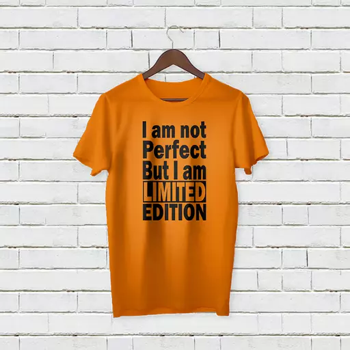 Personalised 'I am not Perfect But limited Edition' T-Shirt