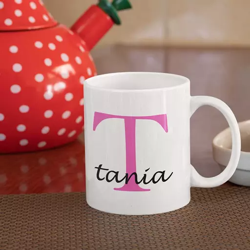 Personalised Name and intial Mug Gift for any Occassion 