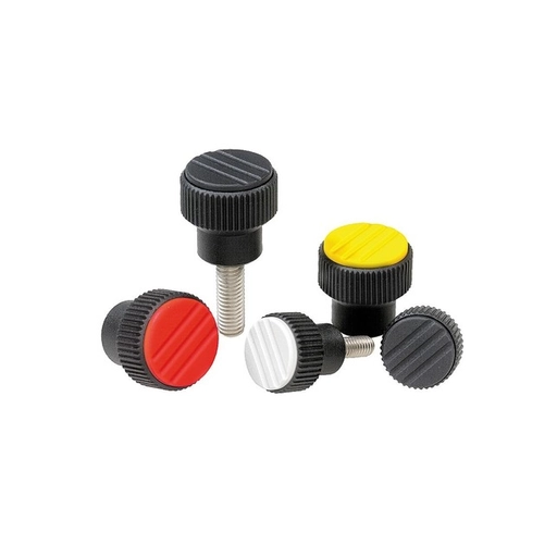 K0247 - Knurled Knobs Parts In Steel & Stainless Steel Thread Size M4-M10
