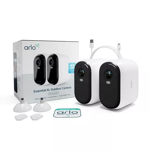 Arlo Essential XL Outdoor Security Camera, 2-cam