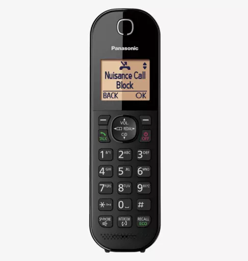 Panasonic KX-TGC412EB telephone DECT telephone Caller ID Black