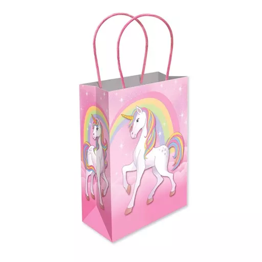 Pink Unicorn Paper Party Bag - Pack of 48