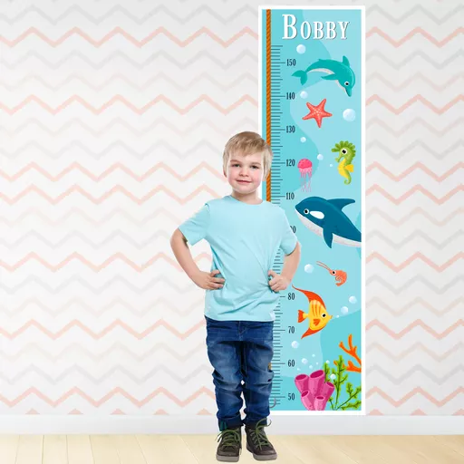 Personalised Sealife Height Chart