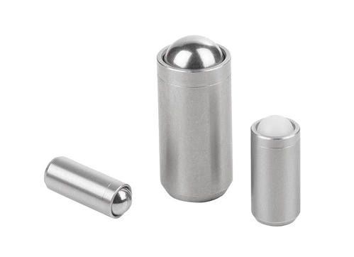 K0335 - Spring Plungers In Stainless Steel No Collar Size 3-12mm
