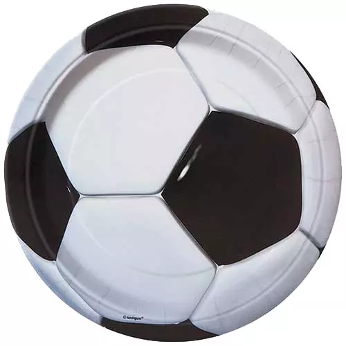 3D Soccer Plates - Pack of 8