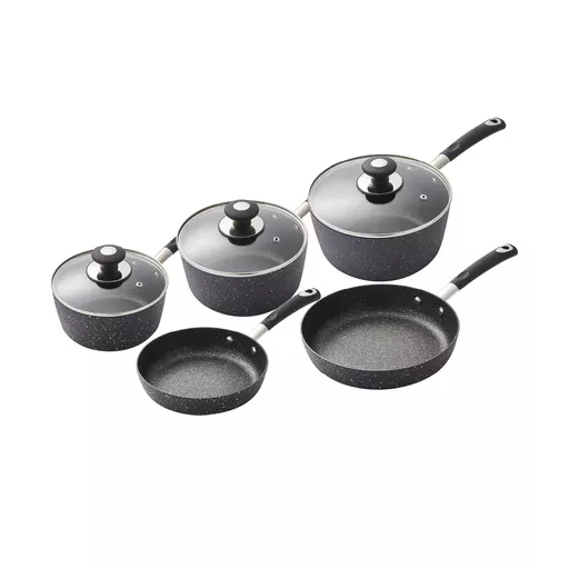 5 Piece Pan Set Black