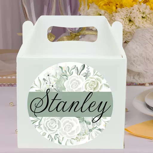 Children's Wedding Activity Box with Green Roses