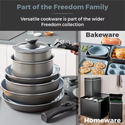 Freedom 7 Piece Cookware Set with Detachable Handle
