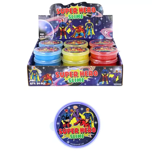 Superhero Slime Tub - Box of 24