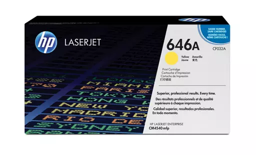 HP CF032A/646A Toner cartridge yellow, 12.5K pages/5% for HP CLJ CM 4540