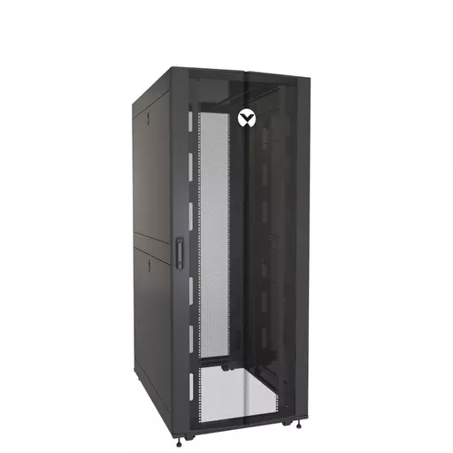 Vertiv VR3350 rack cabinet 42U Freestanding rack Black, Transparent