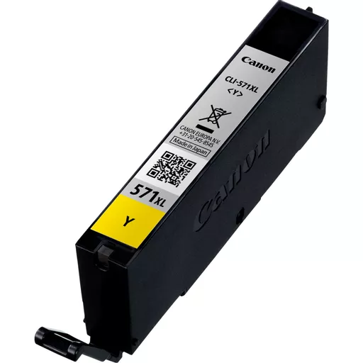 Canon 0334C001/CLI-571YXL Ink cartridge yellow high-capacity, 680 pages ISO/IEC 24711 336 Photos 11ml for Canon Pixma MG 5750/7750