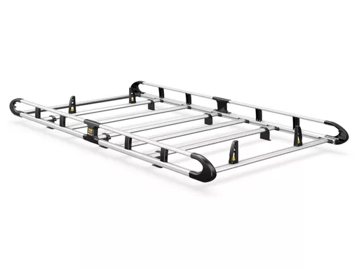 Toyota Proace 2016-Onwards L2, H1 Twin Rear Doors - ULTI Rack+ (Aluminium) - 5 Bar Roof Rack