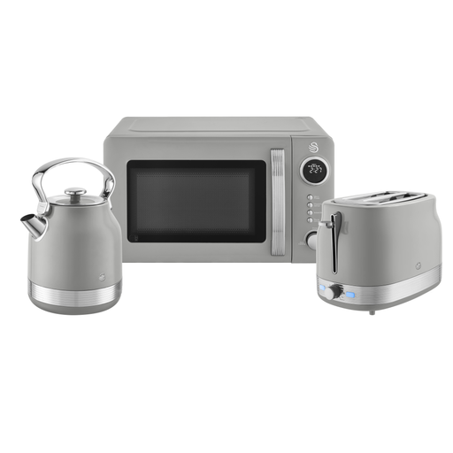 Swan Retro Traditional Kettle, 2 Slice Toaster & 20L Microwave Bundle
