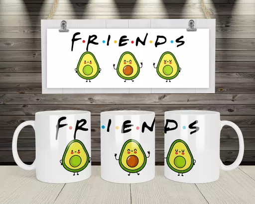 Personalised Funny Avocado Mug For Friends - Add Names