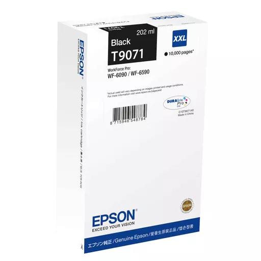 Epson C13T907140/T9071 Ink cartridge black XXL, 10K pages 202ml for Epson WF 6090