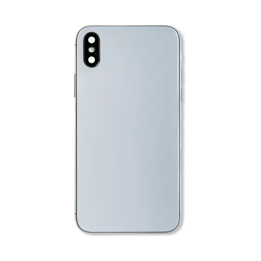 Back Housing With Internal Parts (Silver) (No Logo) - For iPhone X