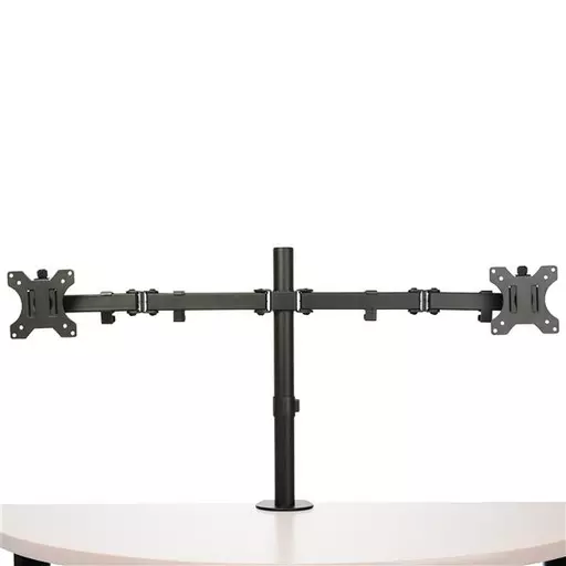 StarTech.com Desk Mount Dual Monitor Arm - Desk Clamp / Grommet VESA Monitor Mount for up to 32 inch Displays - Ergonomic Articulating Monitor Arm - Height Adjustable/Tilt/Swivel/Rotating