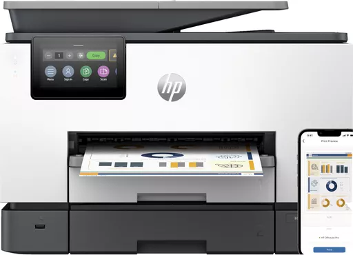HP OfficeJet Pro 9130b Wireless All-in-One Color Printer, Two-sided printing; Copier, Scanner