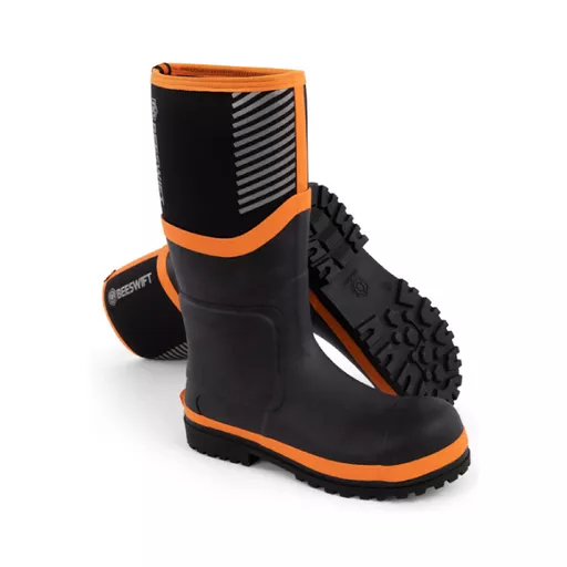 Neo Force Neoprene Safety Wellington Black/Orange