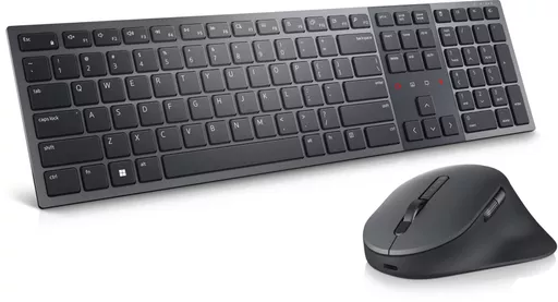 DELL KM900 keyboard Mouse included Office RF Wireless + Bluetooth QWERTY UK English Graphite