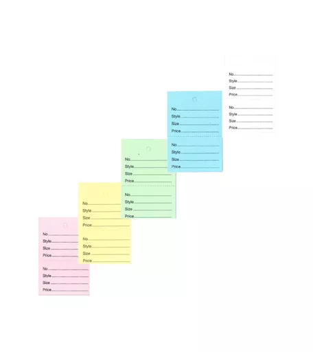 Stock Control Perforated Tagging Tickets - 40mm x 60mm (Pack of 1000)