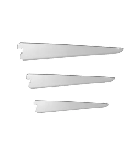 Twin Slot System - Silver Shelf Bracket