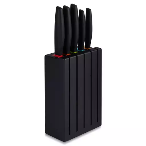 Tower 5 Piece Knife Set with Wooden Block