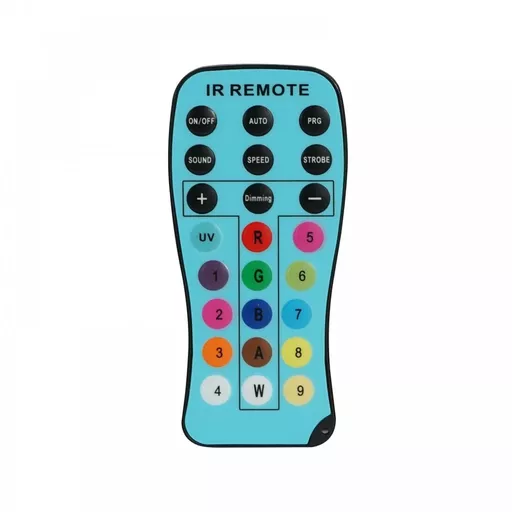 LEDJ IR Remote for Spectra HEX Fixtures (RGBWAUV)