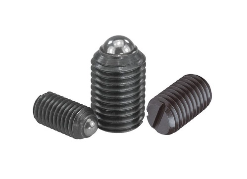 K0309 - Spring Plungers With Slot And Ball In Steel