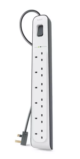 Belkin BSV603AF2M surge protector White 6 AC outlet(s) 2 m