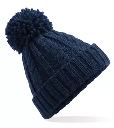 Cable Knit Melange Beanie