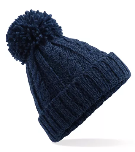 Cable Knit Melange Beanie