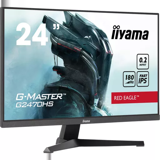 iiyama G-MASTER Unleash your full gaming potential with the Fast IPS G2470HS Red Eagle