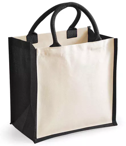 Westford Mill Printers Midi Jute Tote Bag