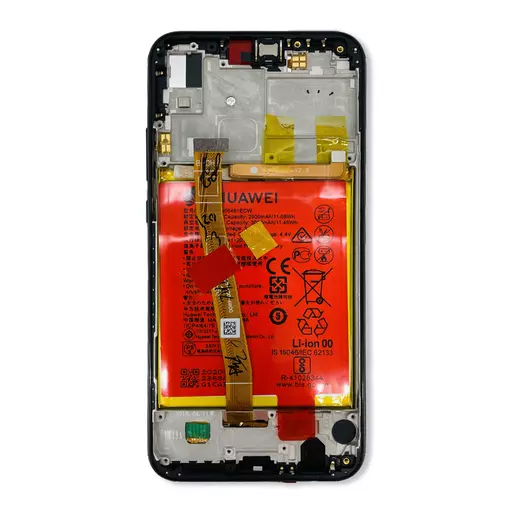 LCD Screen Assembly + Battery (Service Pack) (Midnight Black) - Huawei P20 Lite