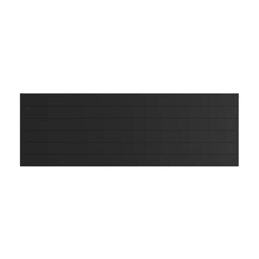 Flat Cover Plate with Lines 600 x 1800 Matt Black