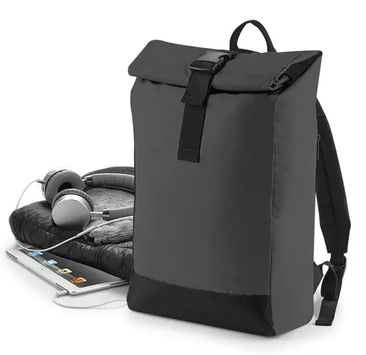 Reflective Roll-Top Backpack