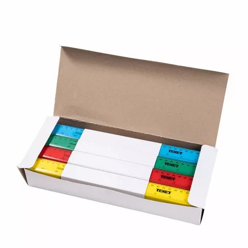 Shatterproof Coloured Ruler, 30cm Pack of 100