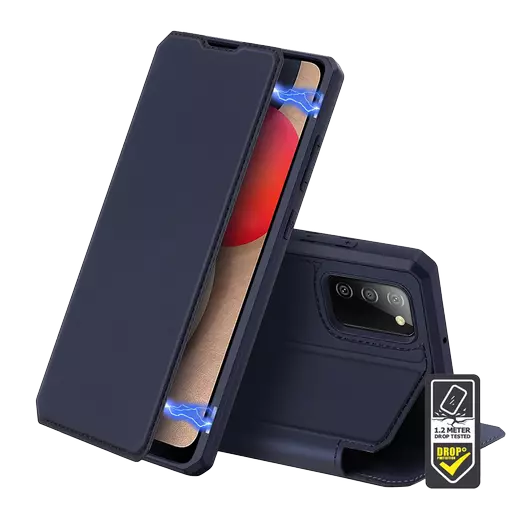 Dux Ducis - Skin X Wallet for Galaxy A02s - Blue